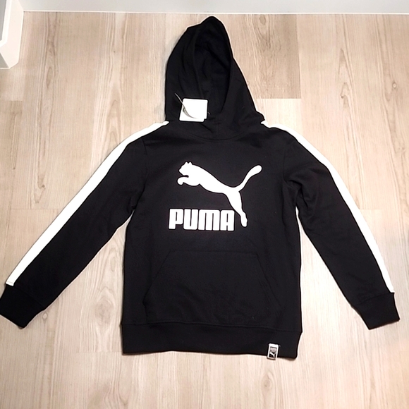 Brand New black and white boys Puma hoodie - Picture 1 of 3
